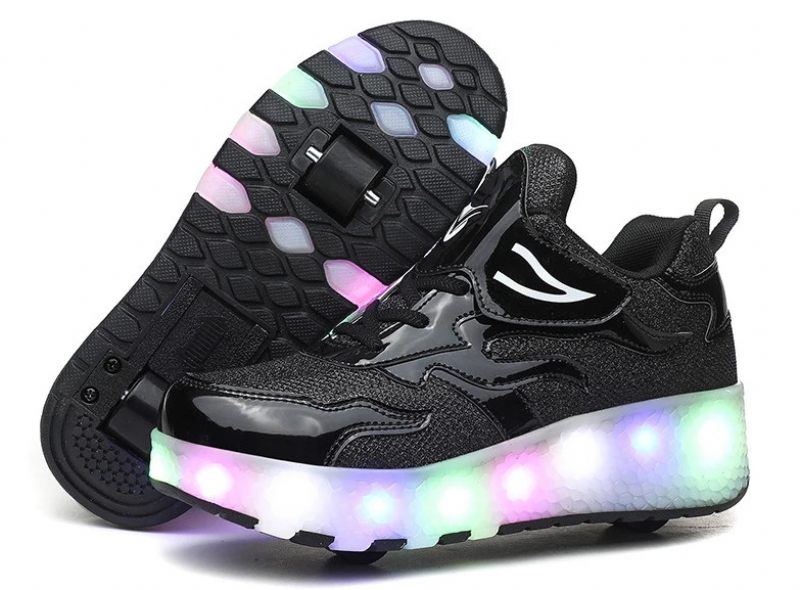 Lisboa Unisex Rullsneakers För Barn - Svart