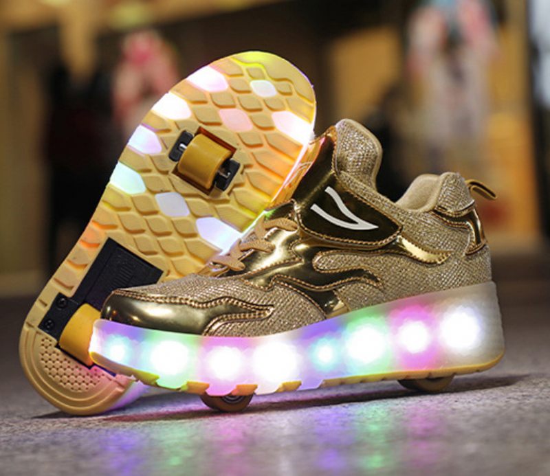 Lisboa Unisex Rullsneakers För Barn - Svart