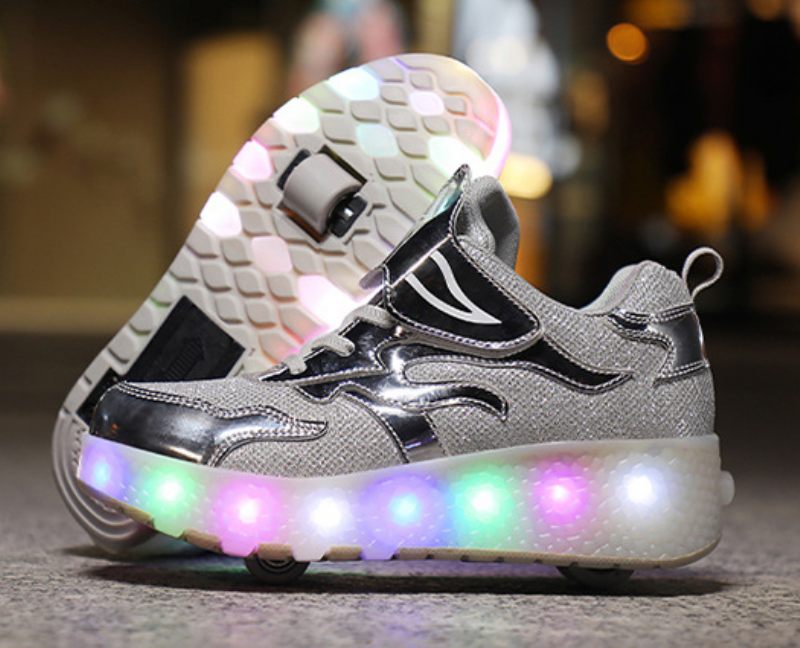 Lisboa Unisex Rullsneakers För Barn - Svart
