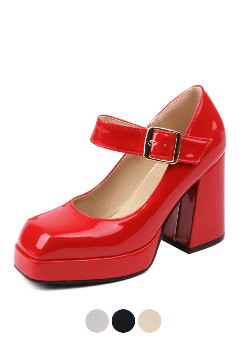 Liz Square Toe Pumps För Kvinnor