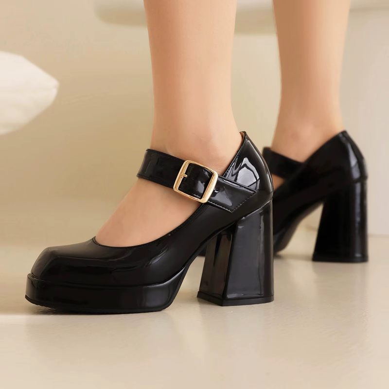 Liz Square Toe Pumps För Kvinnor - Röd