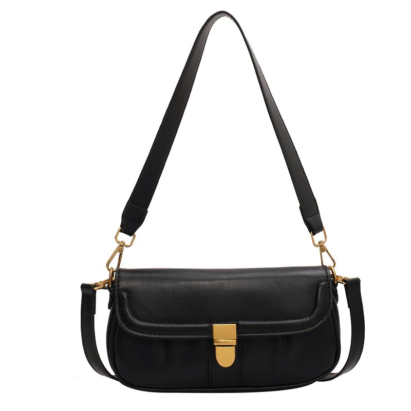 Liza Crossbody-handväska I Lyxläder För Kvinnor - Svart