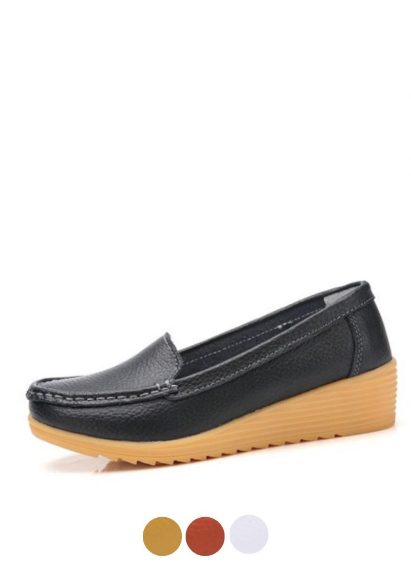 Liza Dam Loafer Platform Svarta Skor