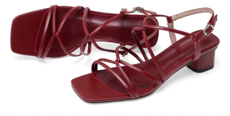 Liza Högkvalitativ Sandal Med Mellanklack För Kvinnor - Beige
