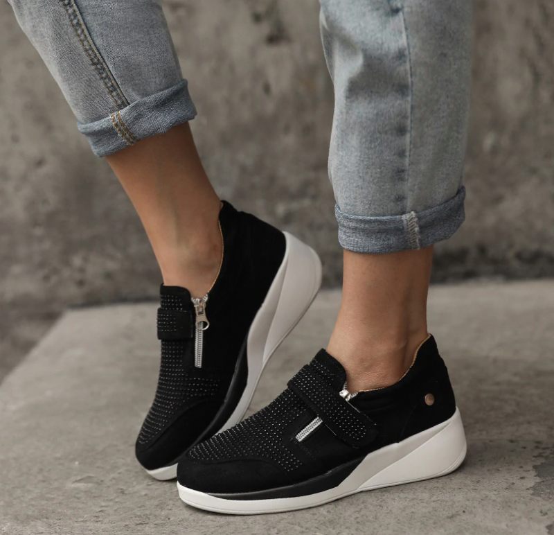 Loanina Dam Loafer Svarta Skor - Svart