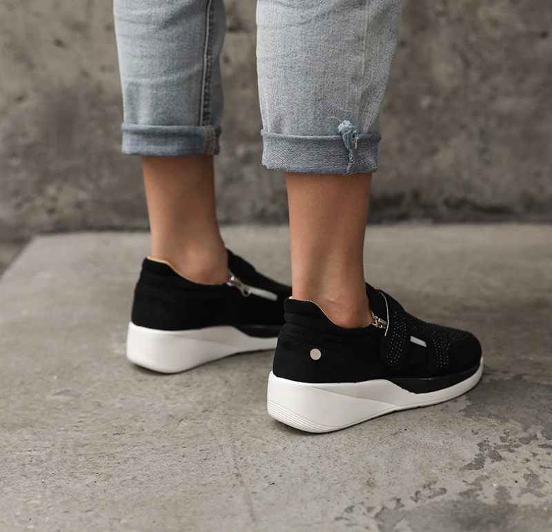 Loanina Dam Loafer Svarta Skor - Svart