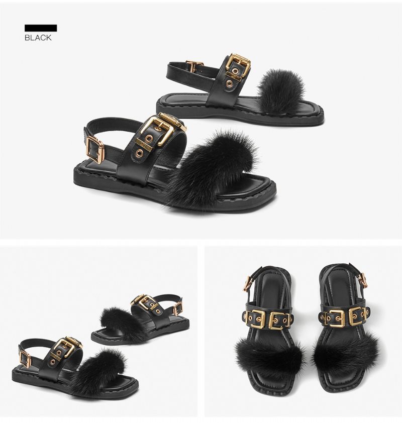 Loany Lädersandal För Kvinnor - Beige
