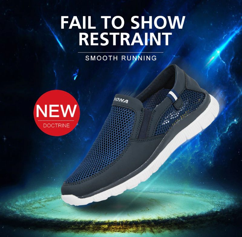 Loky Slip-on Sneakers För Män - Grå