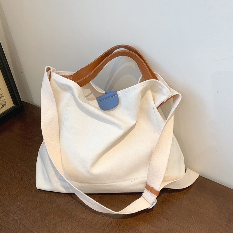 Lola Damväska Med Stor Canvas Med Hög Kapacitet - Beige
