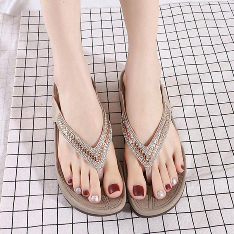 Lola Flip Flop För Kvinnor - Guld