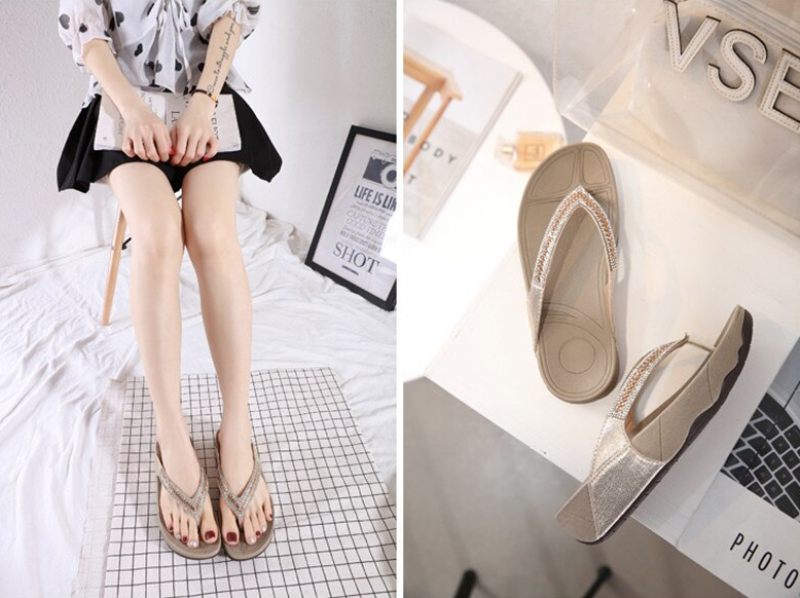 Lola Flip Flop För Kvinnor - Guld