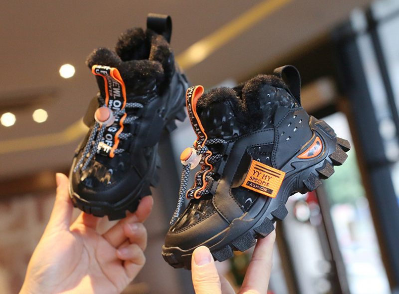 London Unisex Warm Sneaker För Barn - Svart