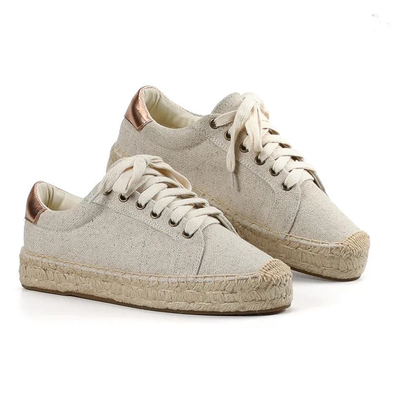 Loreana Hampa Espadriller För Kvinnor - Beige