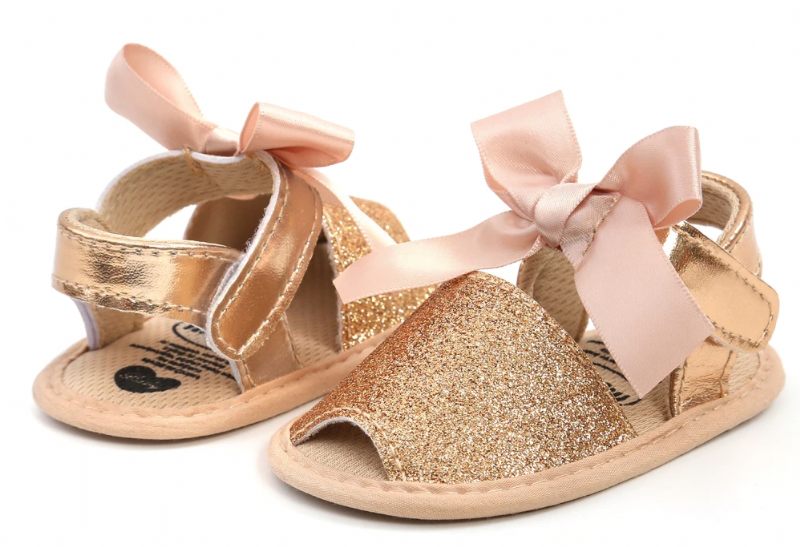 Lorena Baby Flicka Platta Sandaler - Guld