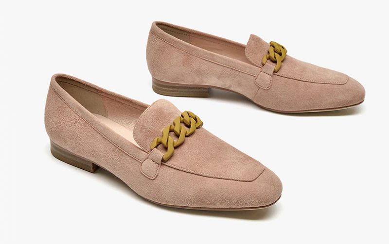 Lorenza Elegant Mocka Loafer Skor För Kvinnor - Rosa