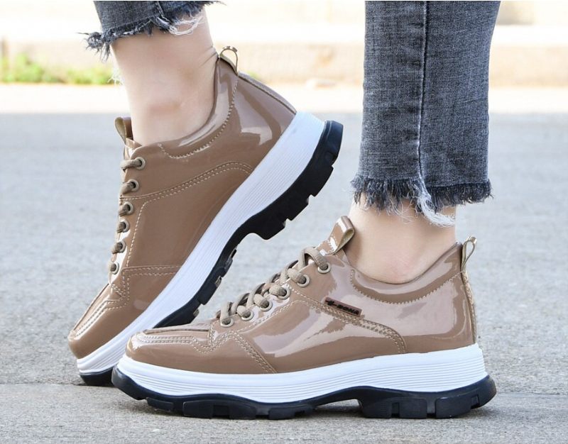 Loreto Sneaker Med Snörning För Kvinnor - Aprikos