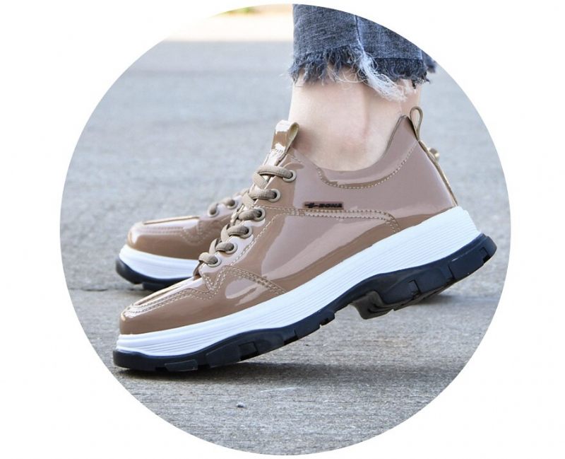 Loreto Sneaker Med Snörning För Kvinnor - Aprikos