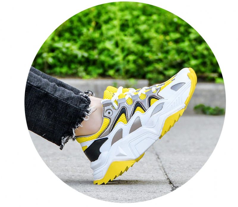 Loreto Walking Fashion Sneaker För Kvinnor - Gul