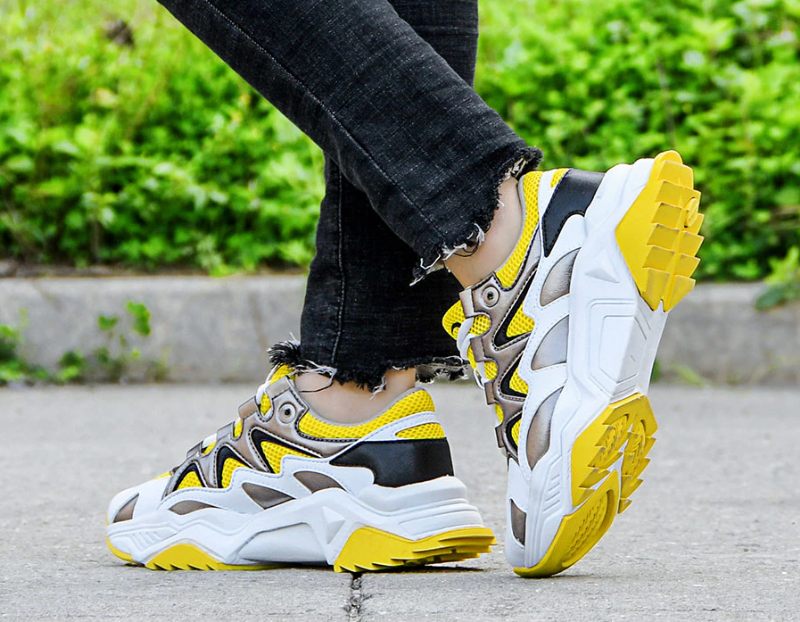 Loreto Walking Fashion Sneaker För Kvinnor - Gul