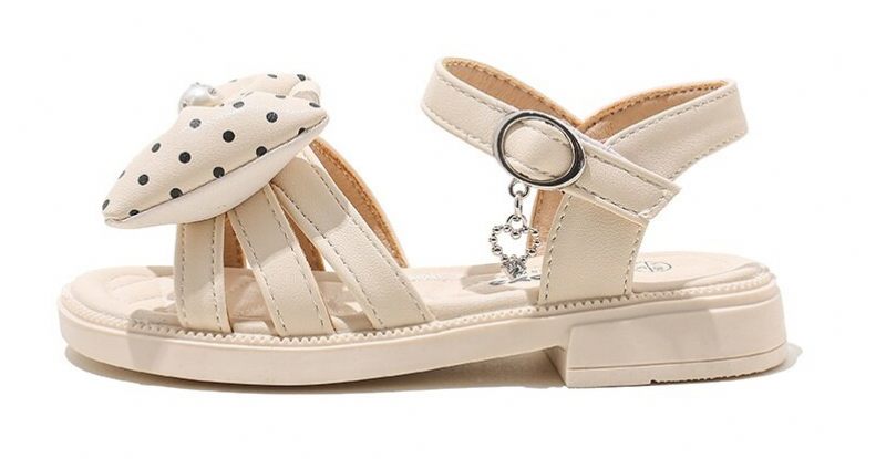 Lorraine Flickklänning Sandal - Beige