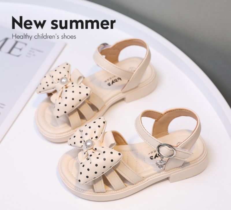 Lorraine Flickklänning Sandal - Beige