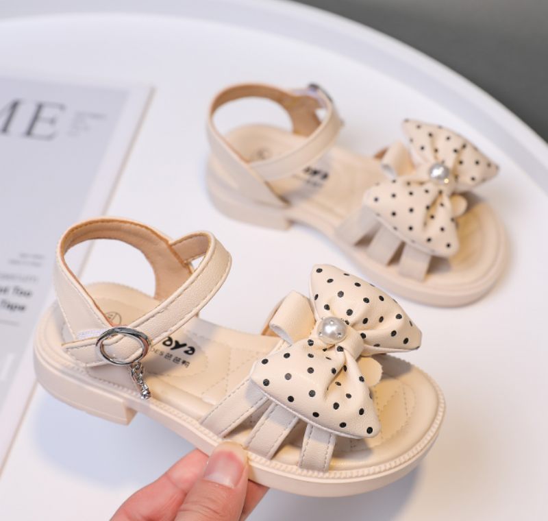 Lorraine Flickklänning Sandal - Beige