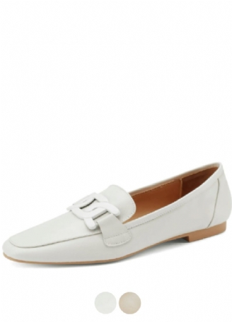 Loy Damer Med Låga Klackar Slip On Loafer Skor