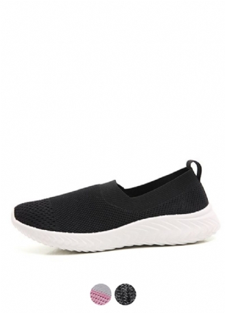 Luar Slip-on Walking Svarta Skor För Kvinnor