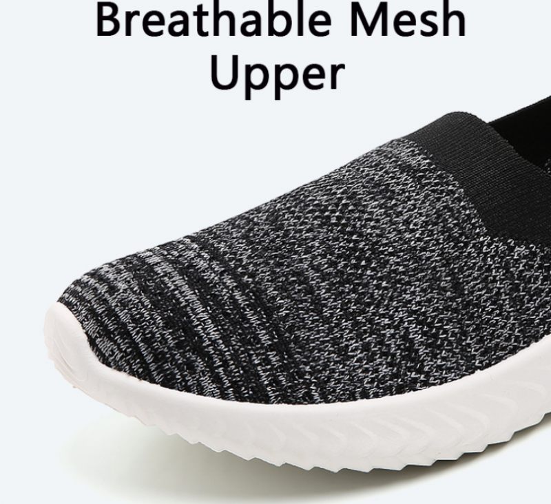Luar Slip-on Walking Svarta Skor För Kvinnor - Svart
