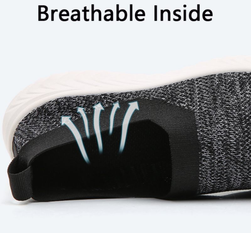 Luar Slip-on Walking Svarta Skor För Kvinnor - Svart