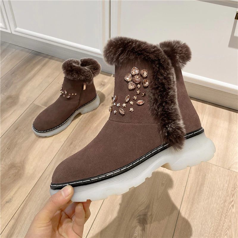 Lubin Varma Vinterskor För Kvinnor - Khaki