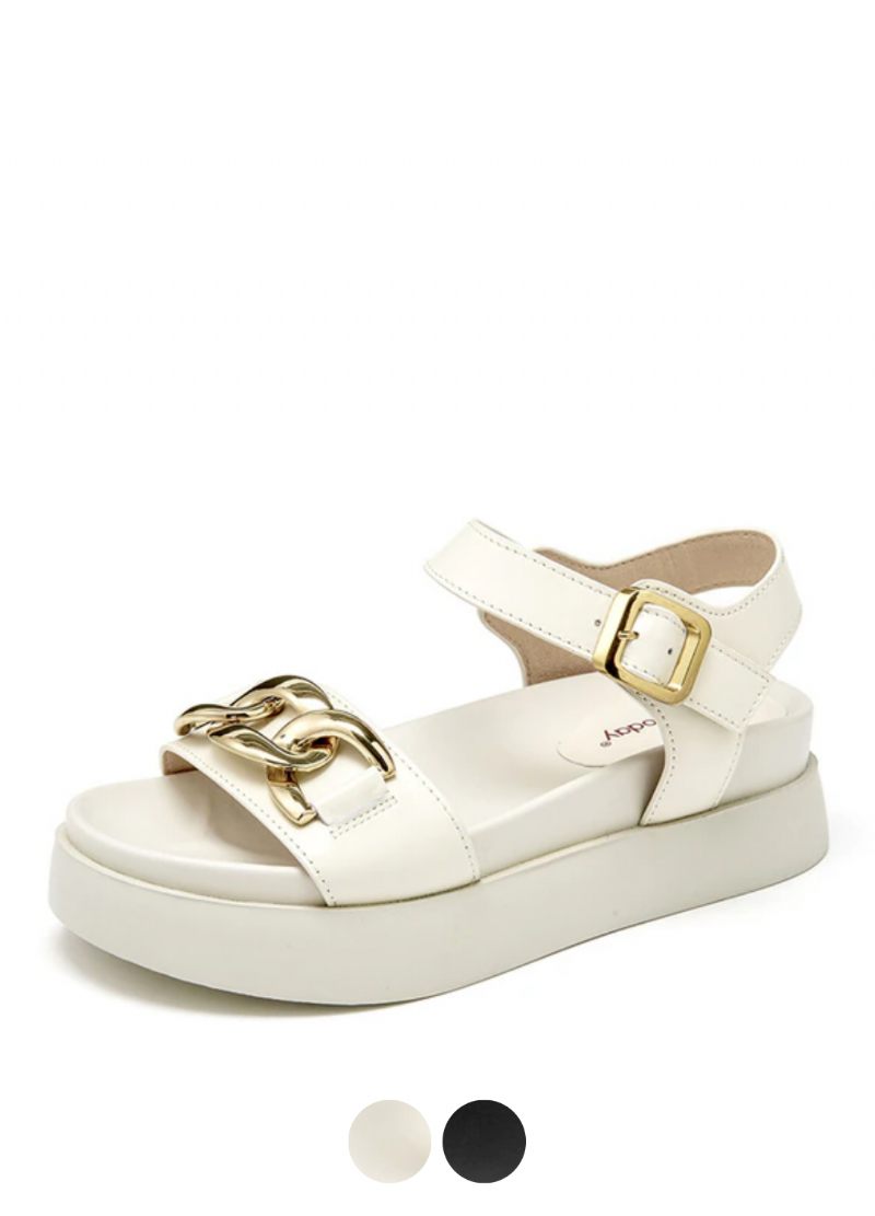 Lucrecia Dam Ankel Spänne Läder Sandal
