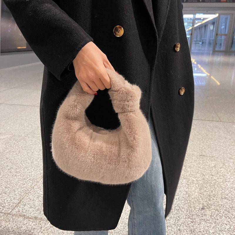 Lucy Modehandväska I Konstläder För Kvinnor - Beige