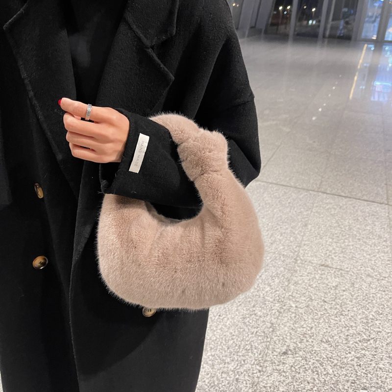 Lucy Modehandväska I Konstläder För Kvinnor - Beige