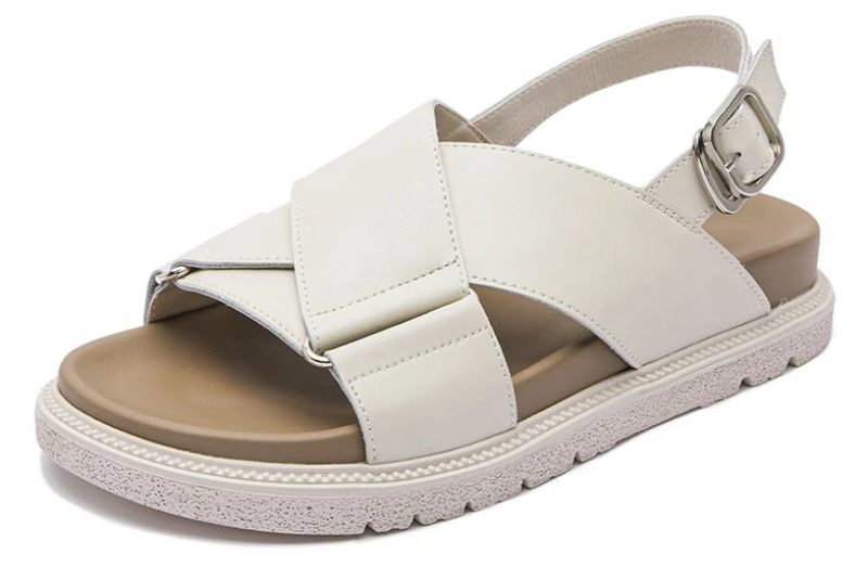 Lucy Platt Sandal Med Spänne För Kvinnor - Svart