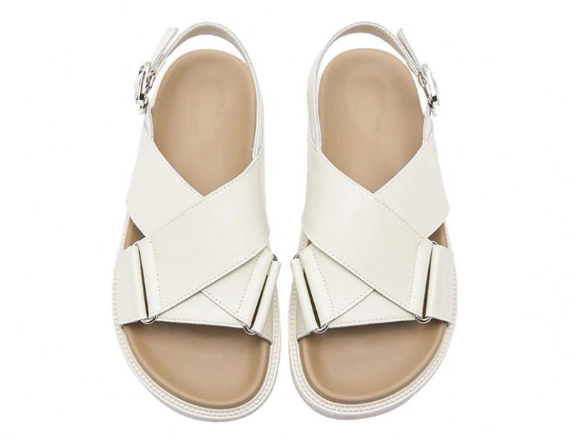 Lucy Platt Sandal Med Spänne För Kvinnor - Svart