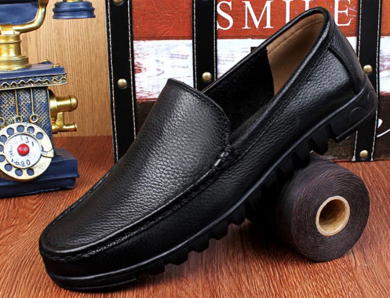 Luigi Loafer Skor För Män - Svart