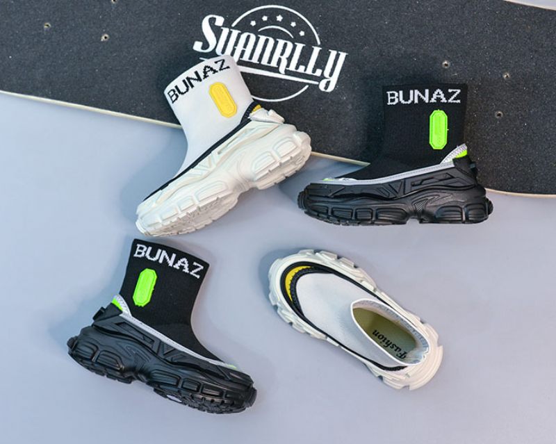 Luis Pojkar Mode Sneaker - Svart