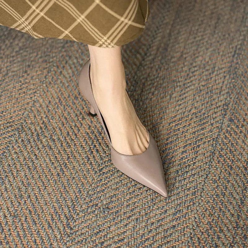 Luisa Dam Bröllop Tunna Höga Pumps - Beige
