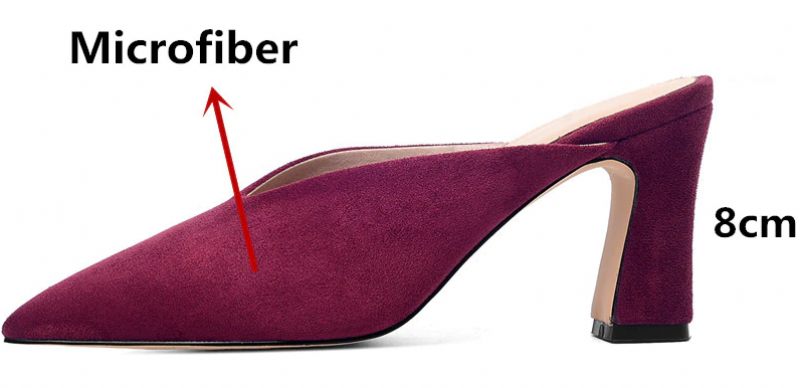 Luna Dam Elegant Mules Höga Svarta Klackar - Svart