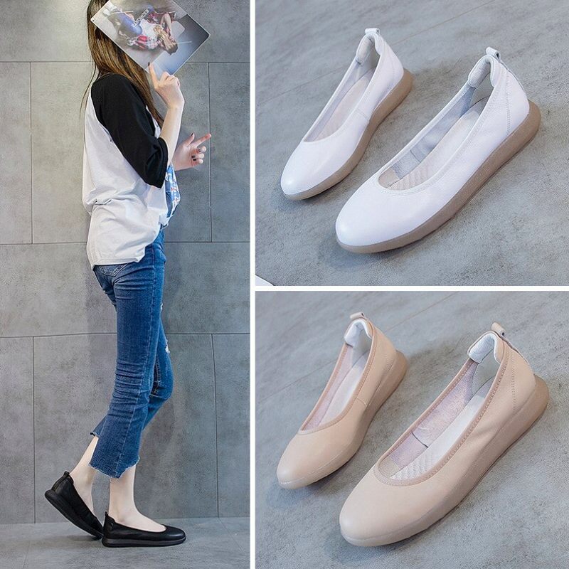 Lurdes Platta Skor För Kvinnor - Beige