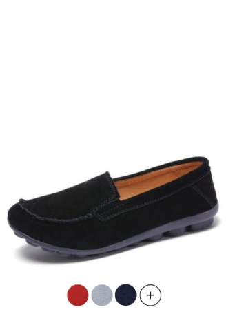 Lyxiga Dam Loafer Svarta Skor