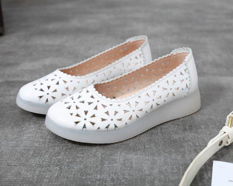 Magert Dam Loafer Skor - Vit