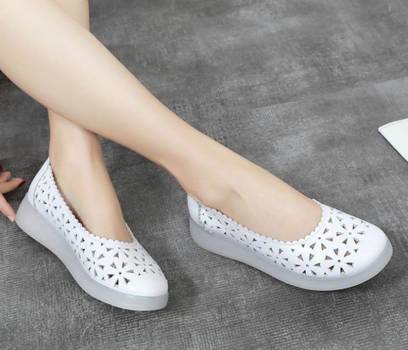 Magert Dam Loafer Skor - Vit