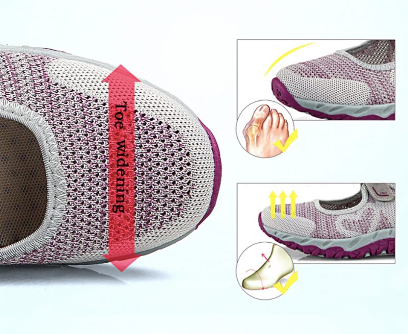 Magnolia Mesh Sneaker För Kvinnor - Grå 01