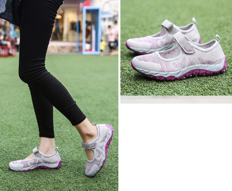 Magnolia Mesh Sneaker För Kvinnor - Grå 01
