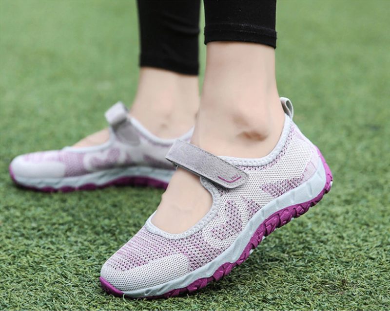 Magnolia Mesh Sneaker För Kvinnor - Grå 01