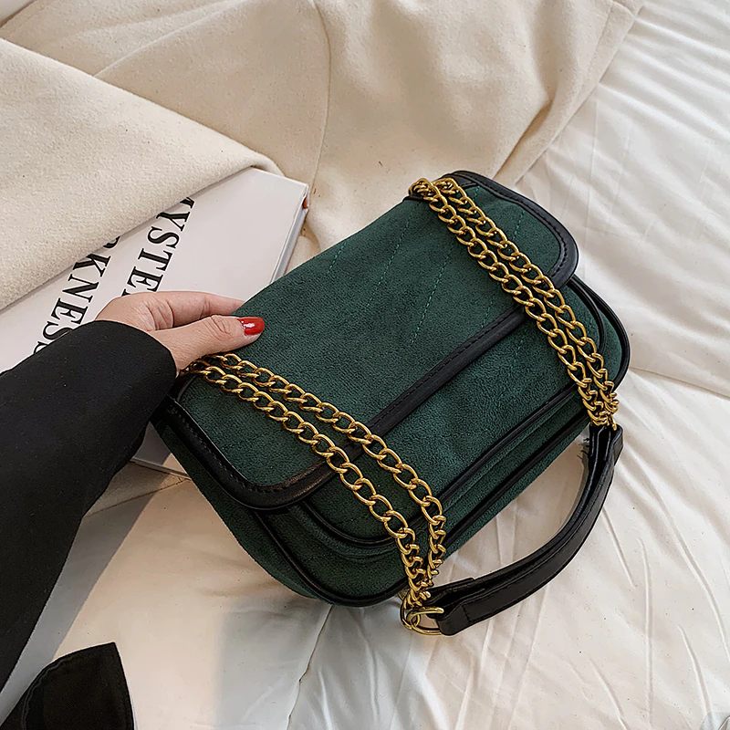 Malagan Crossbody-handväska I Läder För Kvinnor - Grön