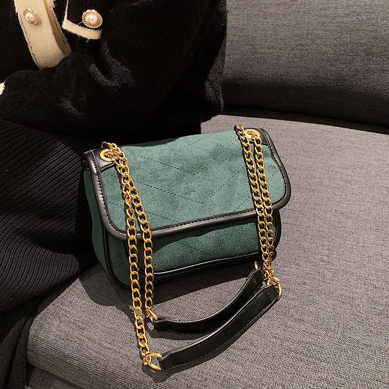 Malagan Crossbody-handväska I Läder För Kvinnor - Grön