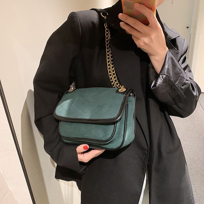 Malagan Crossbody-handväska I Läder För Kvinnor - Grön